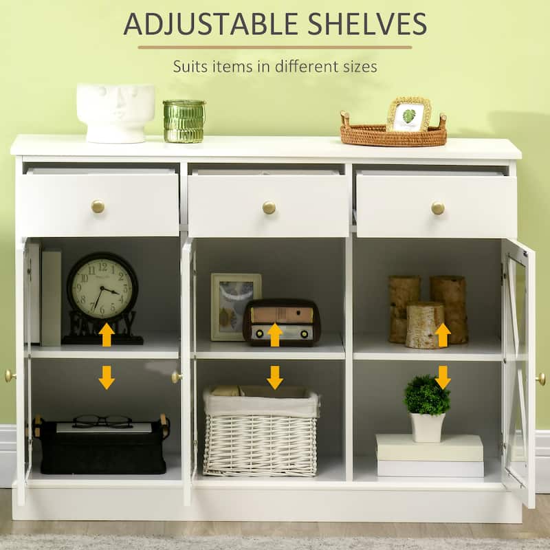 Sideboard Buffet Cabinet - White