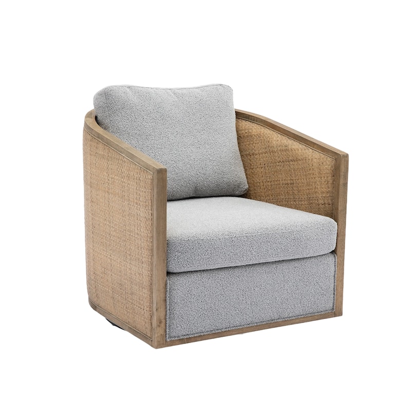 Comfy Round Barrel Sofa Chair for Living Room