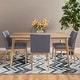 preview thumbnail 9 of 37, Fabrizio Mid-century Modern 5-piece Dining Set by Christopher Knight Home dark grey + natural oak