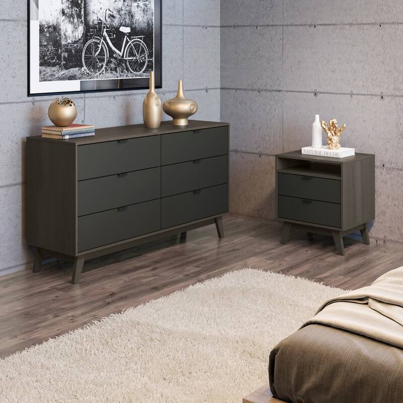 Kappesberg New Hanford 2-Piece Bedroom Set with one (1) Dresser and one (1) Nightstand