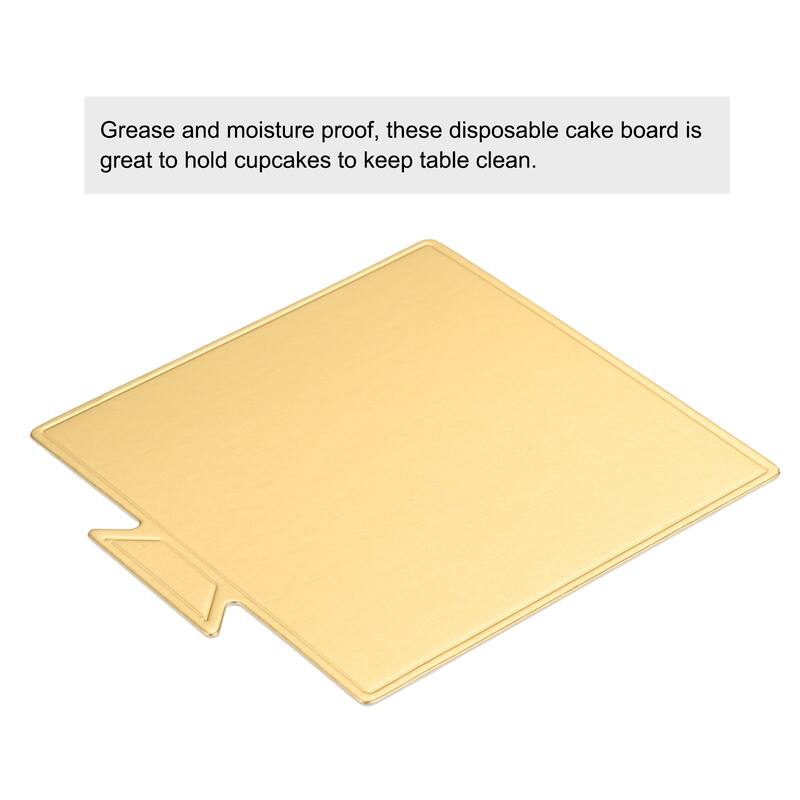 Mini Cake Boards, Mousse Cake Cardboards Square for Cake Bases