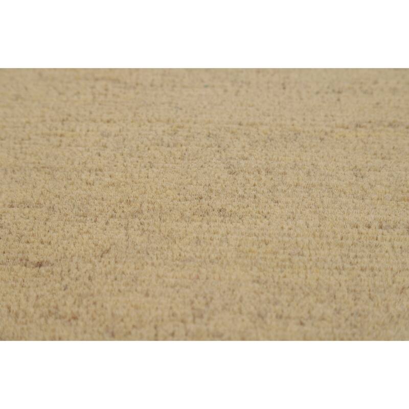 Contemporary Gabbeh Runner Rug Hand-Knotted Wool Carpet - 2'8"x 9'6"
