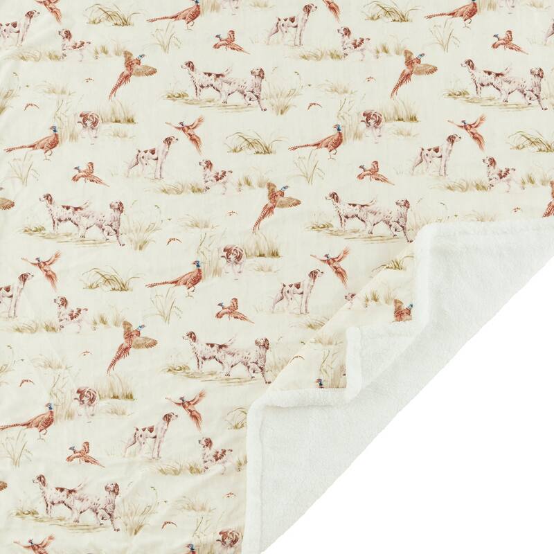 Indigo Hill by HiEnd Accents Campfire Sherpa Fleece Throw, 1PC or 3PC