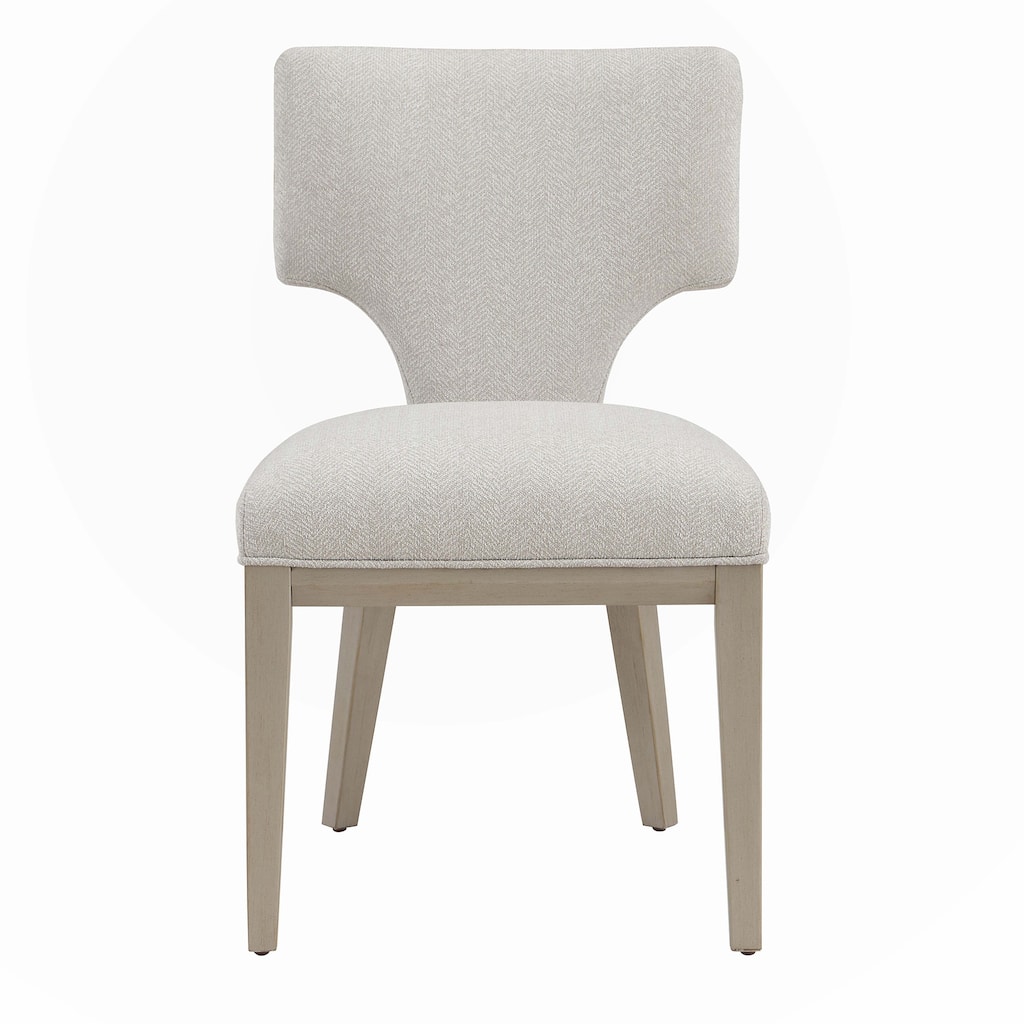 Ivory and Champagne Side Chair (Set of 2)