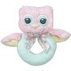 preview thumbnail 1 of 4, Bearington Baby Lil' Hoots 5.5" Pink Owl Ring Rattle