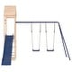 preview thumbnail 5 of 20, vidaXL Swing Set Outdoor Backyard Wooden Playground Equipment for Kids Age 3-8