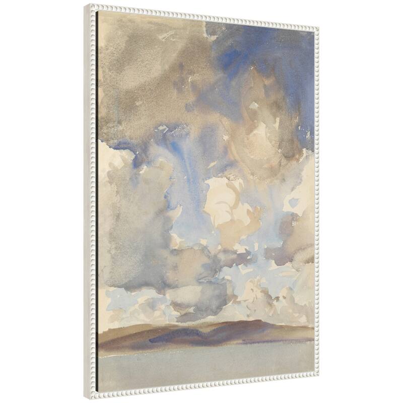 Kate and Laurel Clouds 1897 John Singer Sargent by Nostalgia Prints Framed Canvas Wall Art Print - 23x33