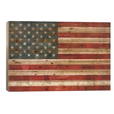 Allegiance Print On Wood by Luke Wilson - Multi-Color