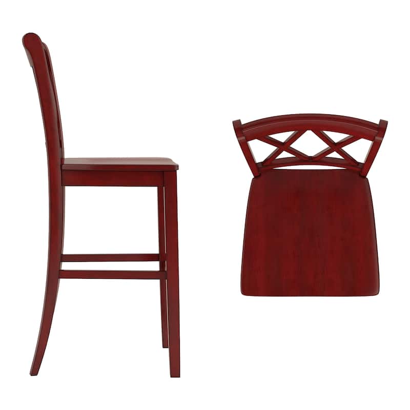 Ronda X-Back Bar Height Chairs (Set of 2)