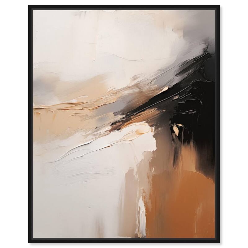 Baked Clay II Canvas by Art Remedy - Black - 30" x 36"