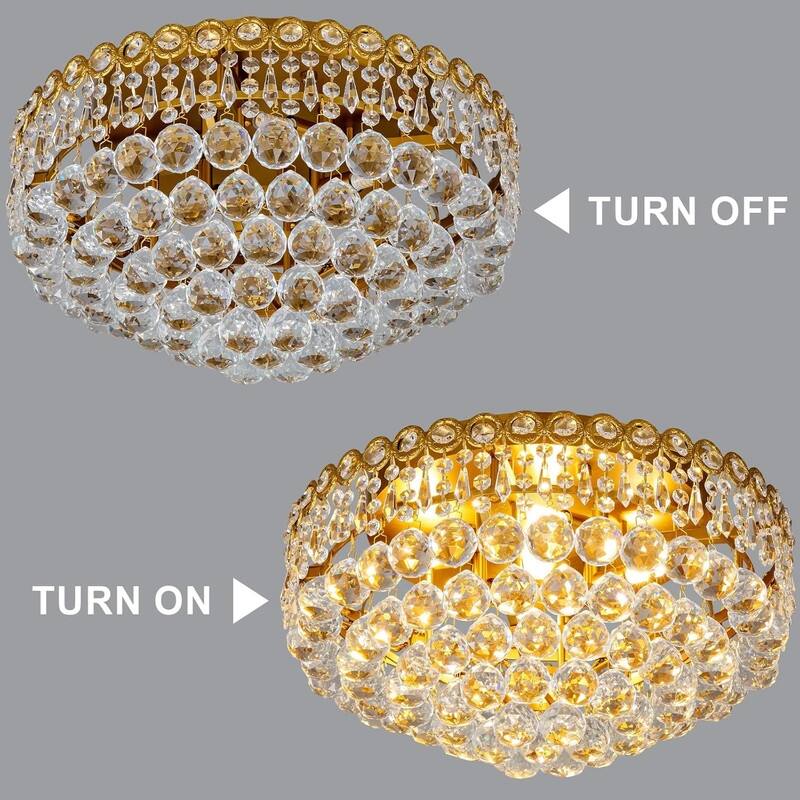 KAYLA 19-Lights High Ceiling Chandelier Modern Gold Crystal Chandeliers Large Foyer Chandelier Fixtures