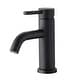 preview thumbnail 10 of 17, BATHLET Modern Single Hole Bathroom Sink Faucet Matte Black