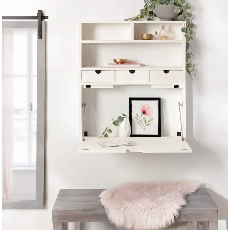 Kate and Laurel Georgie Wall Hanging Desk