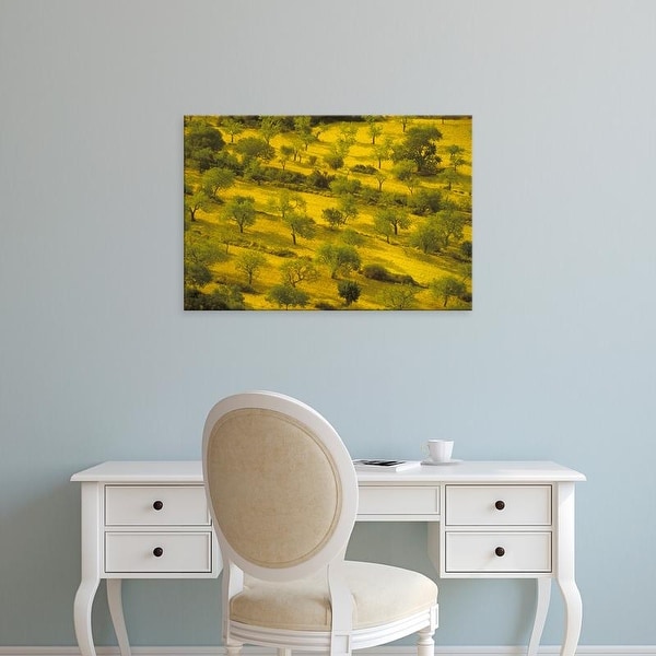 Easy Art Prints Walter Bibikow's 'Randa Morning View Of Farmland' Premium Canvas Art