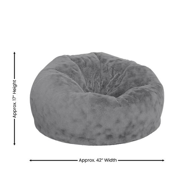 dimension image slide 4 of 22, Oversized Refillable Bean Bag Chair for Kids and Adults