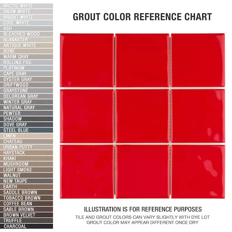 Merola Tile Twist Square Red Cherry 11-3/4" x 11-3/4" Ceramic Mosaic Wall Tile