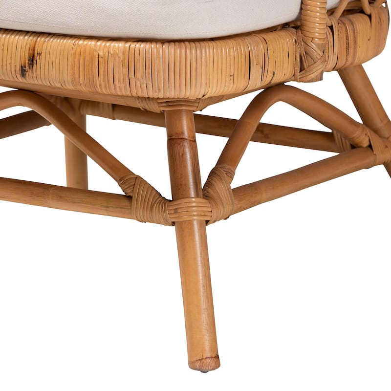 Tania Bohemian Light Honey Rattan Accent Chair
