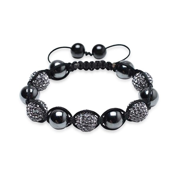 grey crystal bracelet