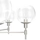 preview thumbnail 7 of 12, Hunter Xidane Metal and Glass Orb Chandelier - Entry, Kitchen or Dining Room Table, Bedroom - Mid-Century Modern, Transitional