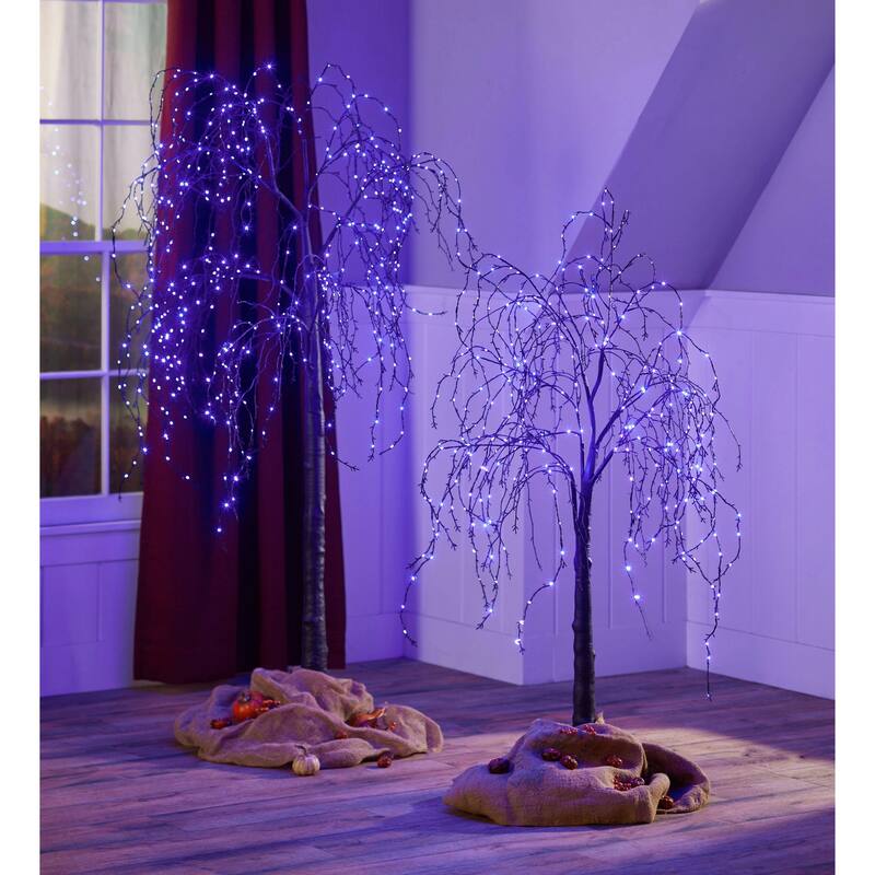 Indoor/Outdoor Electric Lighted Weep Willow Tree, 4' Tall
