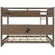 preview thumbnail 8 of 13, Queen over Queen Guardrails Bunk Bed with 6 Storage Cabinets and 2 Plug Outlets USB Ports