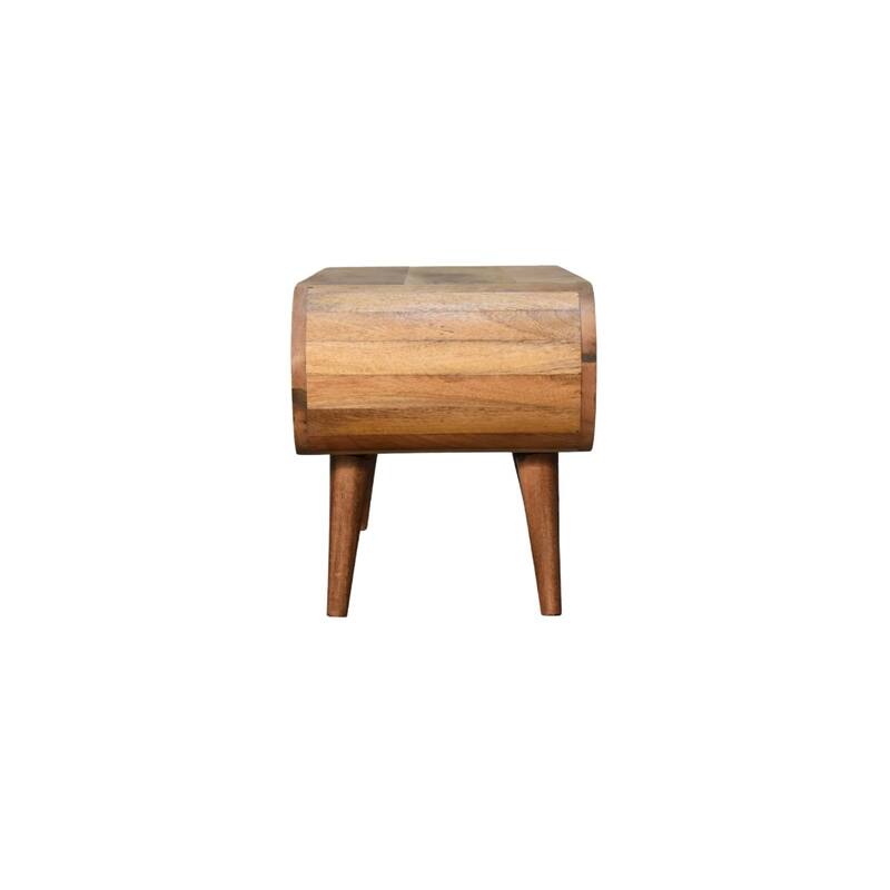 Mid-Century Modern Wood Coffee Table With Strong Legs