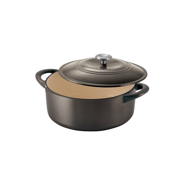 Tramontina 6 Qt Enameled Cast Iron Covered Dutch Oven - Gunmetal. Opens flyout.