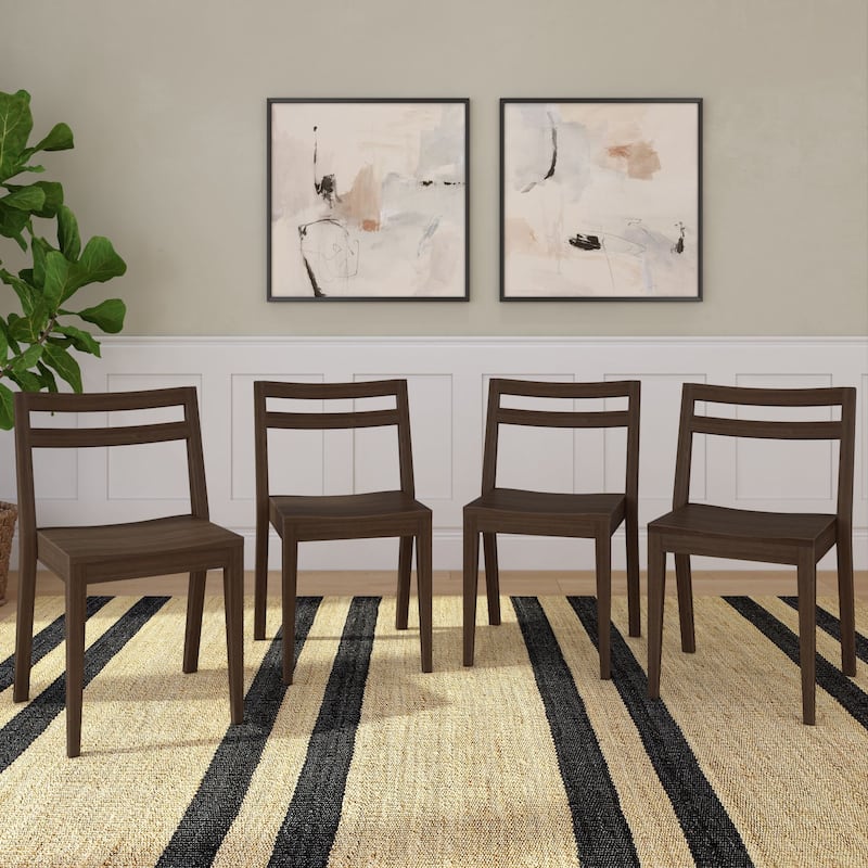 Now Furniture Dining Chair (4 Pack) - Walnut
