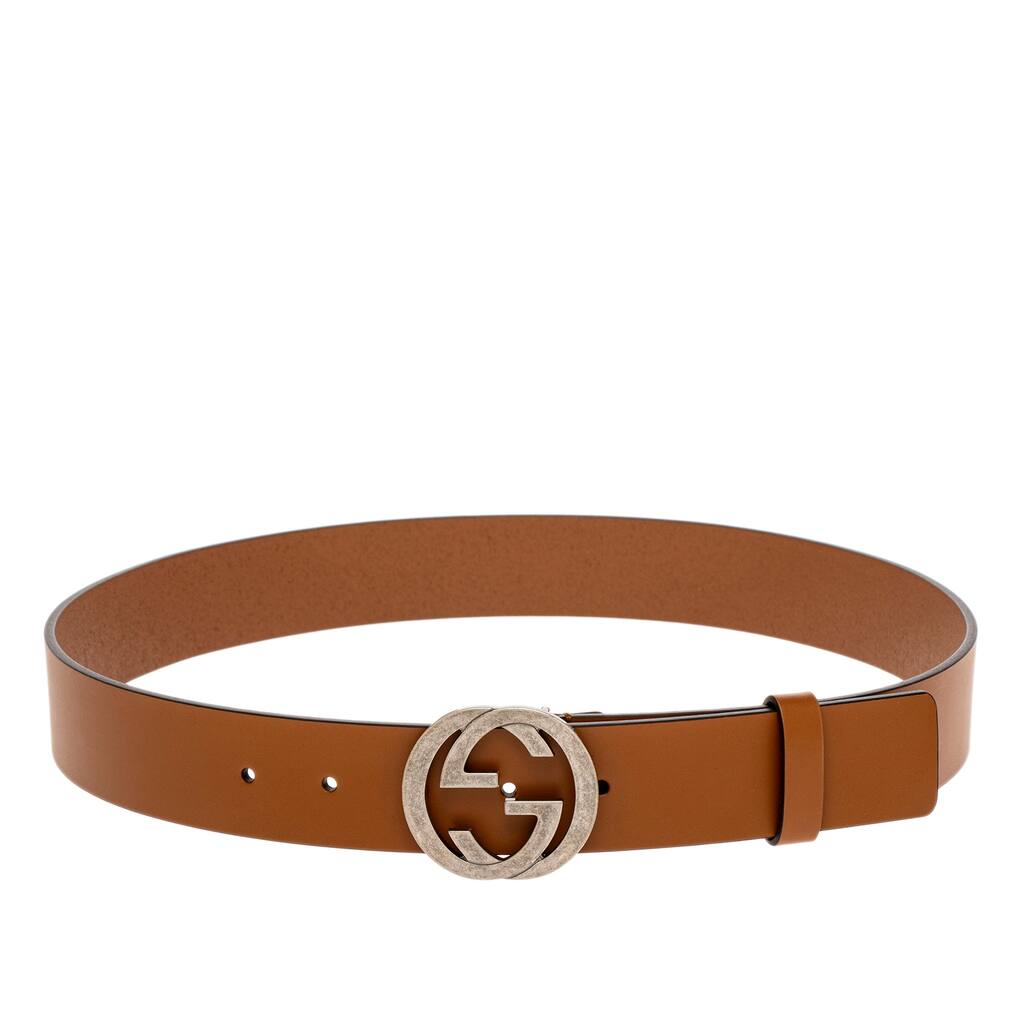 Gucci Signature Leather Belt - Medium Gucci Signature Leather Belt Black in Leather with Palladium  main image 3