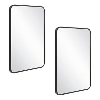 Design House Isla Modern Metal Framed Rectangle Wall Mounted Accent Mirror