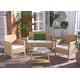 preview thumbnail 22 of 52, SAFAVIEH Outdoor Aboka 4-Piece Conversation Patio Set