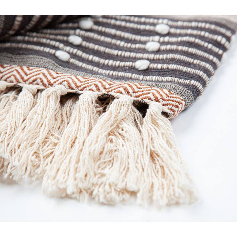 Tiba Multicolor Cotton Blend Throw