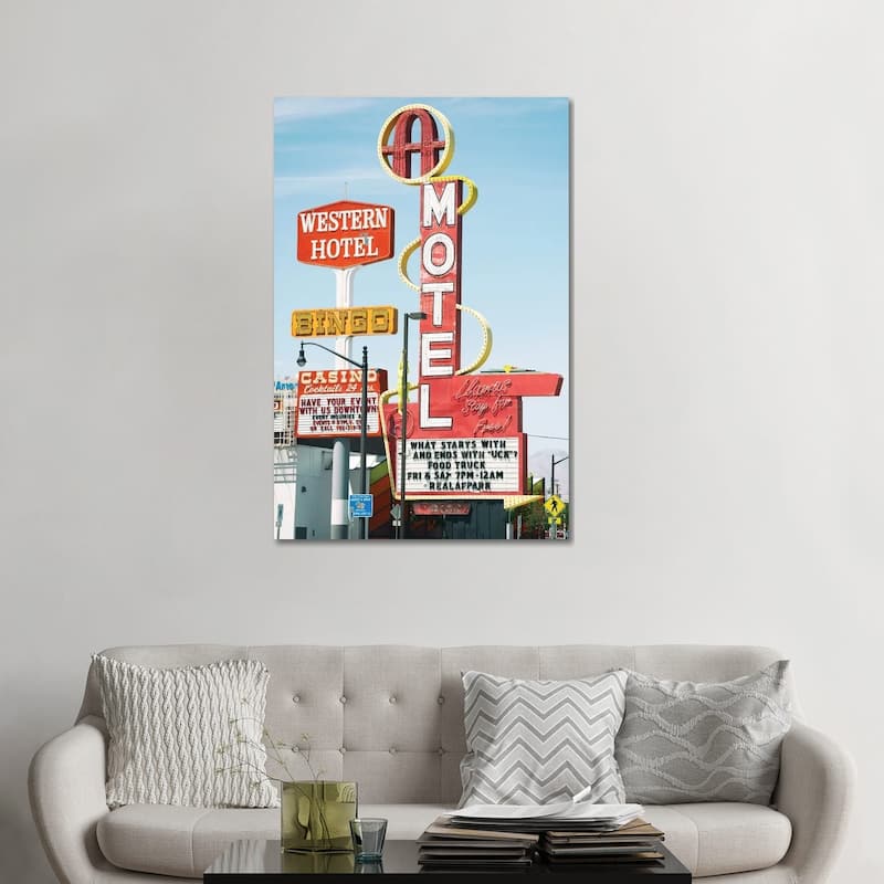iCanvas "American West - Old Las Vegas" by Philippe Hugonnard Canvas Print - 48x32x1.5