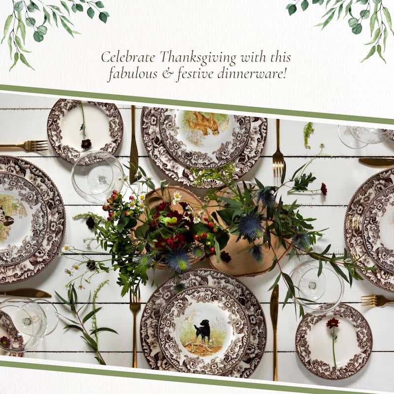 Spode Woodland Assorted Animals Salad Plate