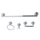 preview thumbnail 2 of 7, Restoration 4-Piece Bathroom Hardware Polished Chrome