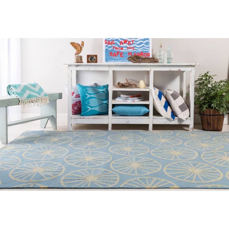 Hand-woven Carlotta Flatweave Wool Area Rug (8' x 11')