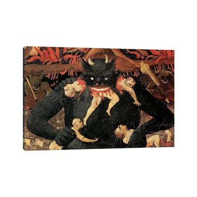 iCanvas "Detail Of Satan Devouring The Damned In Hell, The Last Judgement, c.1431" by Fra Angelico Canvas Print