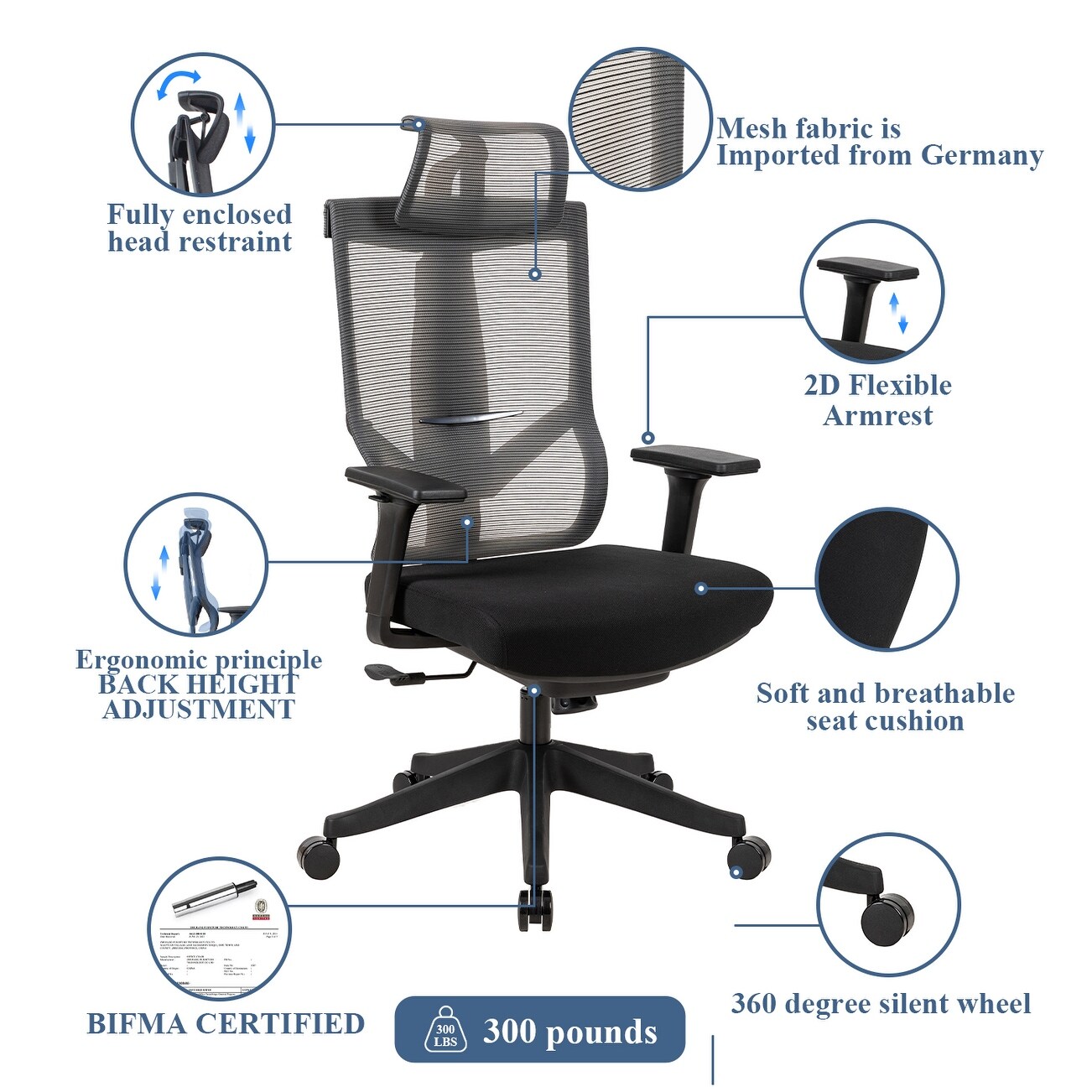 Statesville ergonomic mesh office chair deals