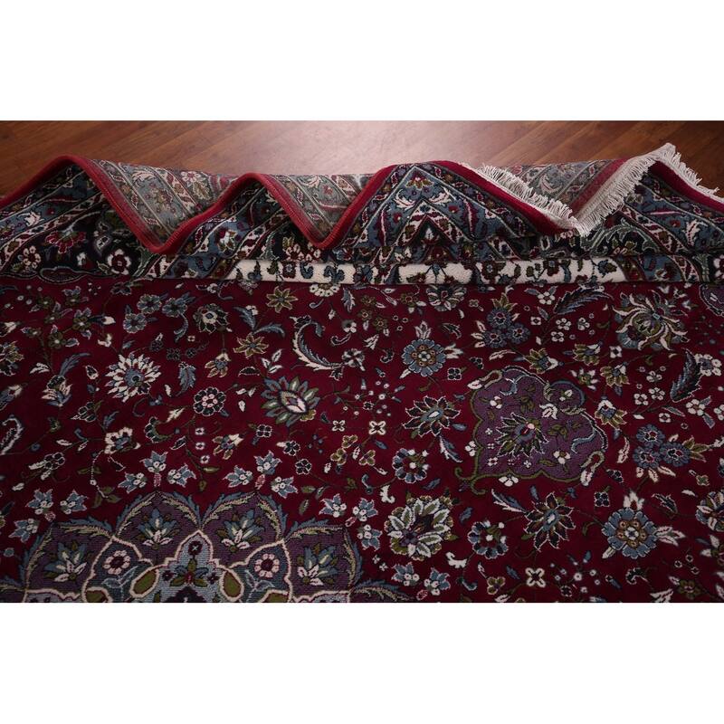 Traditional Kashan Turkish Large Rug Machine Made Carpet - 9'8" x 13'6"