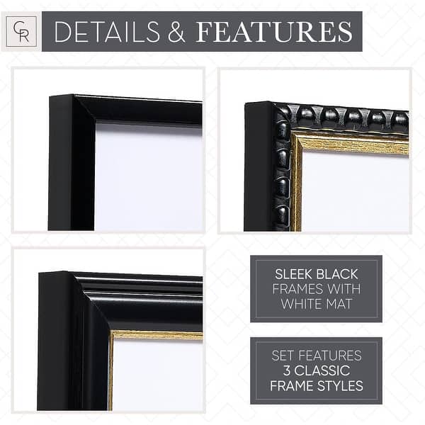 black photo frames asda