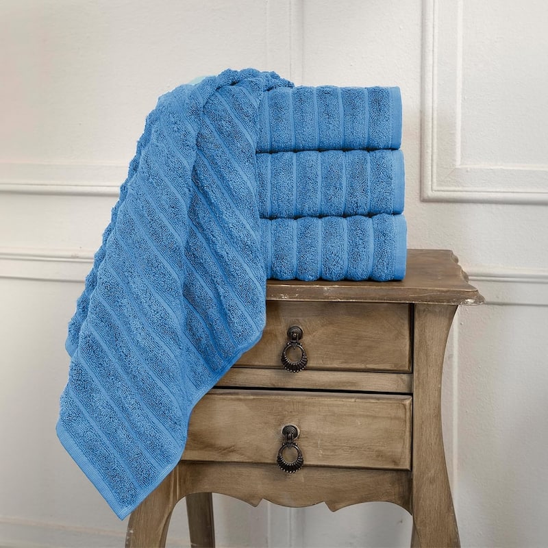 Brampton Turkish Cotton 4 Piece Bath Towels Set Heavyweight 27x54"