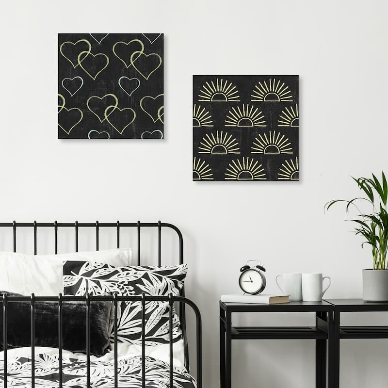 Winsome Words Pattern III & IV by Moira Hershey Canvas Art Prints