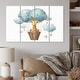 preview thumbnail 8 of 10, Designart "Nursery Adorable Giraffe II" Children Metal Wall Décor Set 48 In. Wide X 28 In. High - 4 Panels Equal Panels