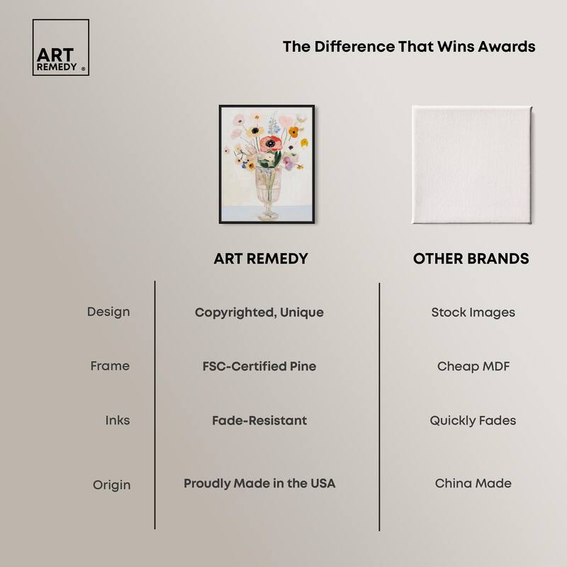 Gentle Bouquet Canvas by Art Remedy