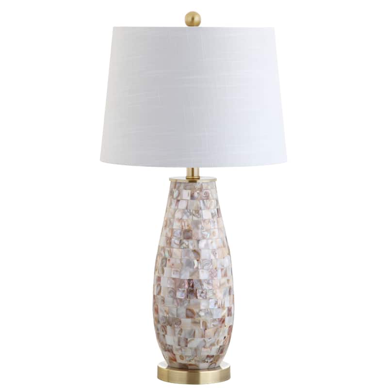 Bailey 28" Seashell LED Table Lamp, Natural by JONATHAN Y