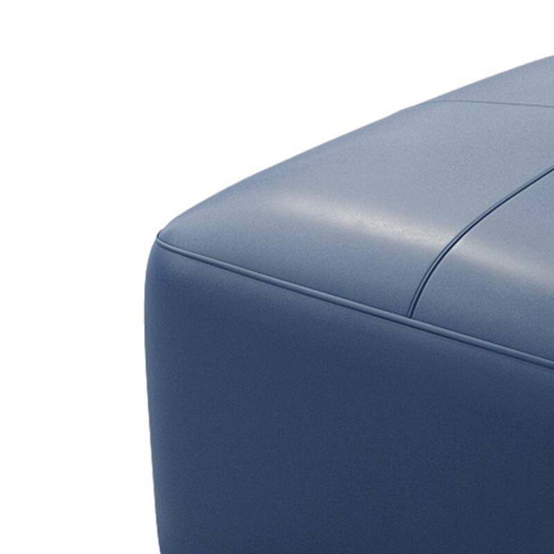 Elliot 22"/ 35"/ 43" W Modern Rectangular Genuine Leather Ottoman