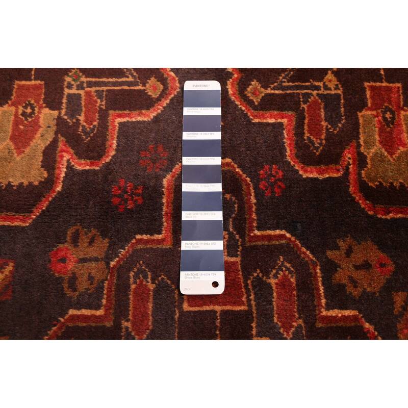 ECARPETGALLERY Hand-knotted Teimani Dark Navy Wool Rug - 4'1 x 6'9