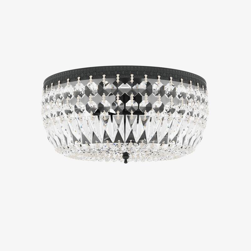 Maxax Steel Crystal Flush Mount