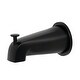 preview thumbnail 1 of 7, Kingston Brass Showerscape Diverter Tub Spout with Flange Matte Black