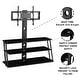 preview thumbnail 5 of 5, Merax Multi-Function Angle And Height Adjustable Tempered Glass TV Stand